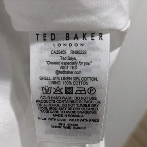 New Ted Baker | Aliicee Stripe Mini Dress - Picture 10 of 11